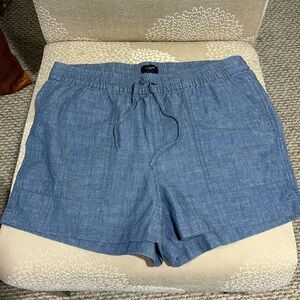 J Crew Factory NWT denim elastic shorts size small